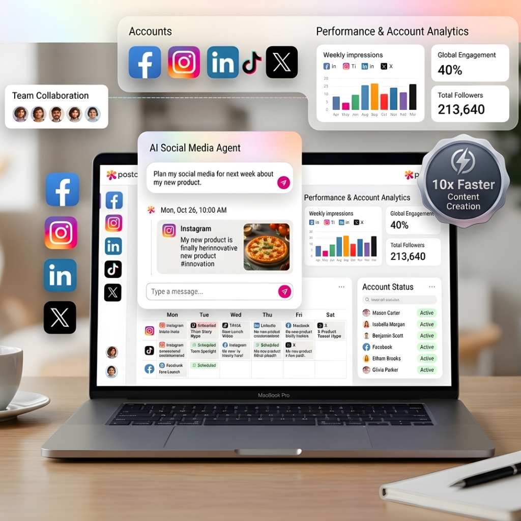 Image of postara.ai dashboard