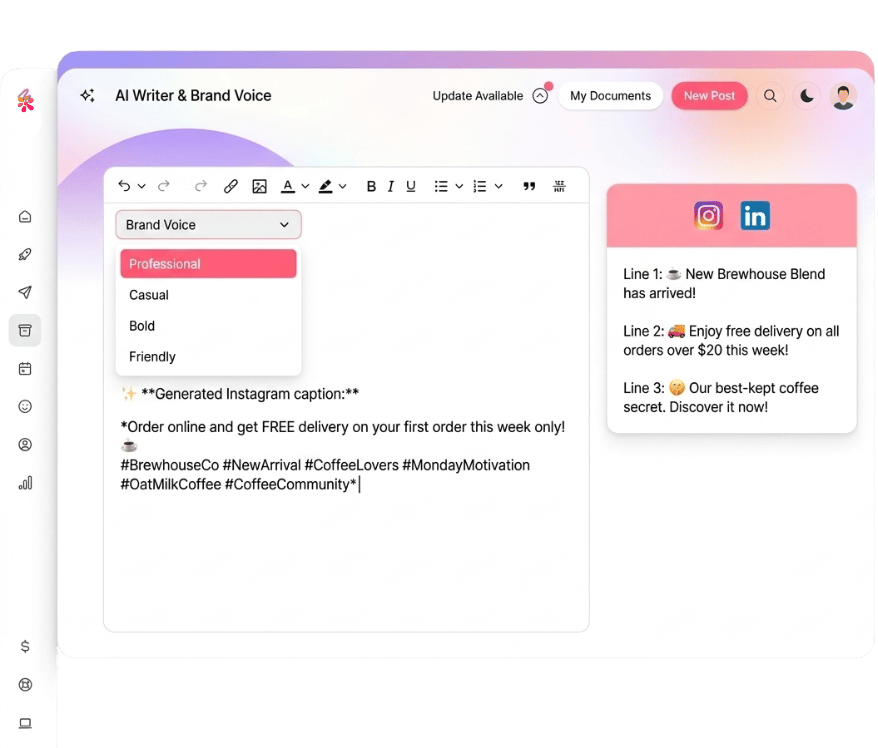 Write once, post everywhere