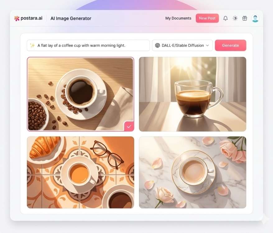 Your visuals, generated instantly